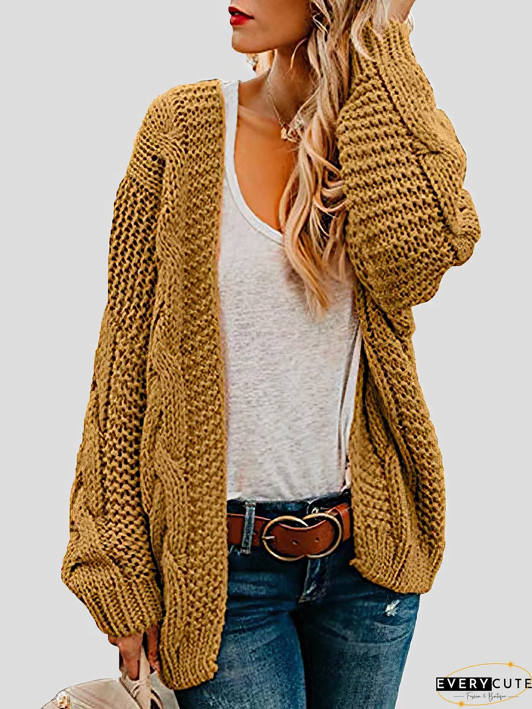 Hollow Out Knit Cardigan