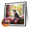 Diamond Painting-5D Full Round Drill Cat(40x40cm)