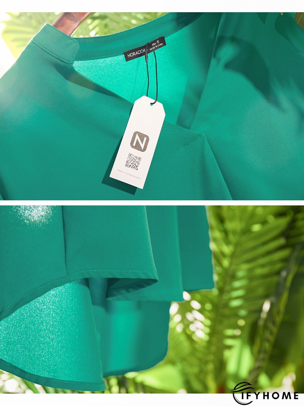 Women 3/4 Sleeve Summer Casual V-neck Tunic Top | IFYHOME