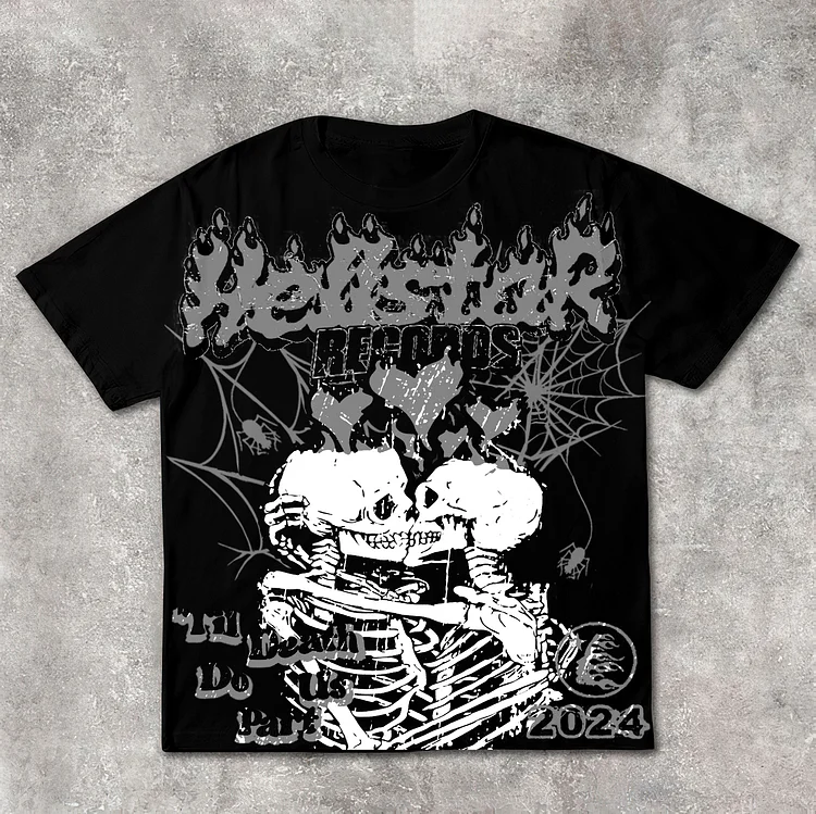 Til Death Do Us Part Hellstar Skull Graphic T-Shirt SOPULA