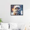 >SALE<5D DIY Full Round Drill Diamond Painting Winter Fox Kit Home Decoration 35x30cm