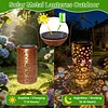 Colorful Butterfly Solar Lanterns Outdoor Waterproof Gift for Moms Women Mother Grandma Hanging Solar Lights for Yard Patio Porch Balcony Garden Decor