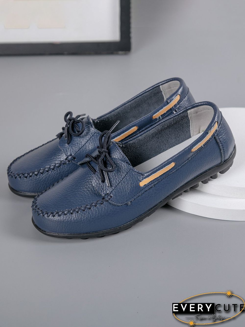 Retro Casual Simple Lace-up Flat Shoes