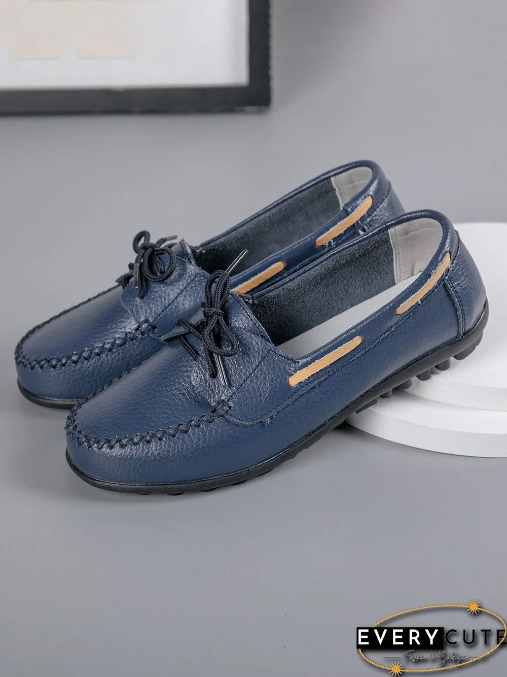 Retro Casual Simple Lace-up Flat Shoes