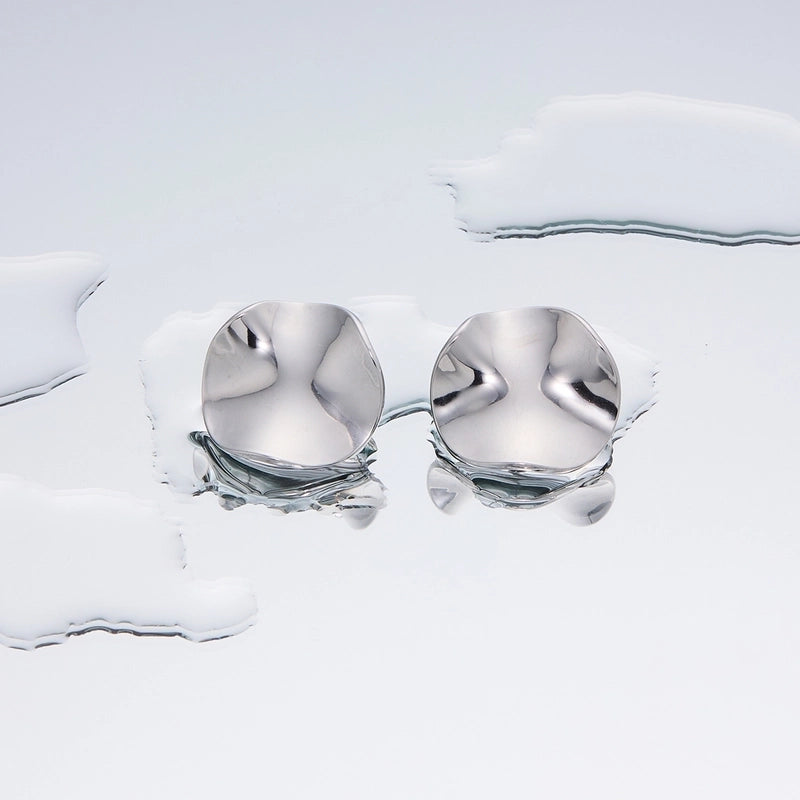 1 Pair Minimalist Geometric Plating Titanium Steel 18K Gold Plated Ear Studs