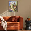 Windmill And Hut-14CT Stamped Cross Stitch Egyptian Cotton 30*40cm/11.81*15.75in tapestrymarket
