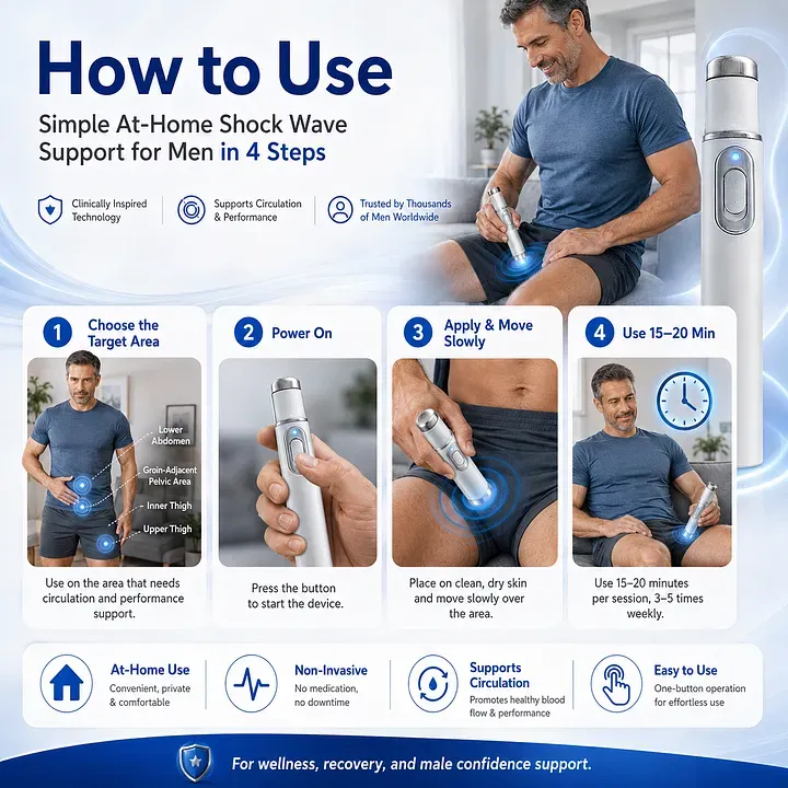 Ultrasonic Shock Wave Therapy Massager