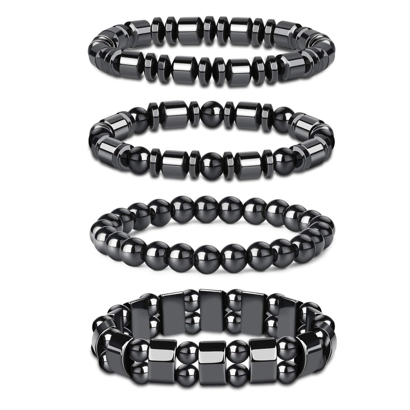 Bracelet Magnet Yoga Beaded Elastic Bracelet Hot Selling Bracelet Female Bracelet Male Black Gall Stone Jewelry