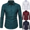 Men's Slim Floral Fashion Business Casual Shirt