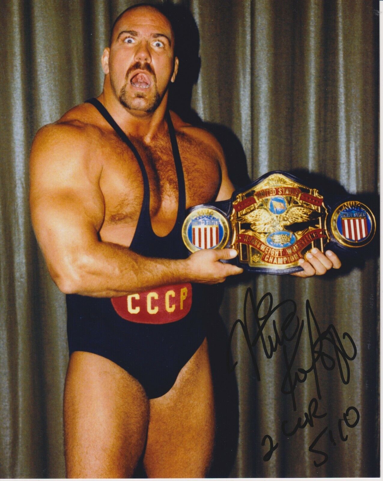 Nikita Koloff Signed Auto Autographed 8x10 Photo Poster painting NWA AWA WCW HOF w/ COA