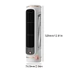 Tower Fan USB Charging Bladeless Wireless Desktop Fan for Home Bedroom (White)