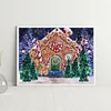 Diamond Painting -DIY Round Drill Christmas Gingerbread Shop