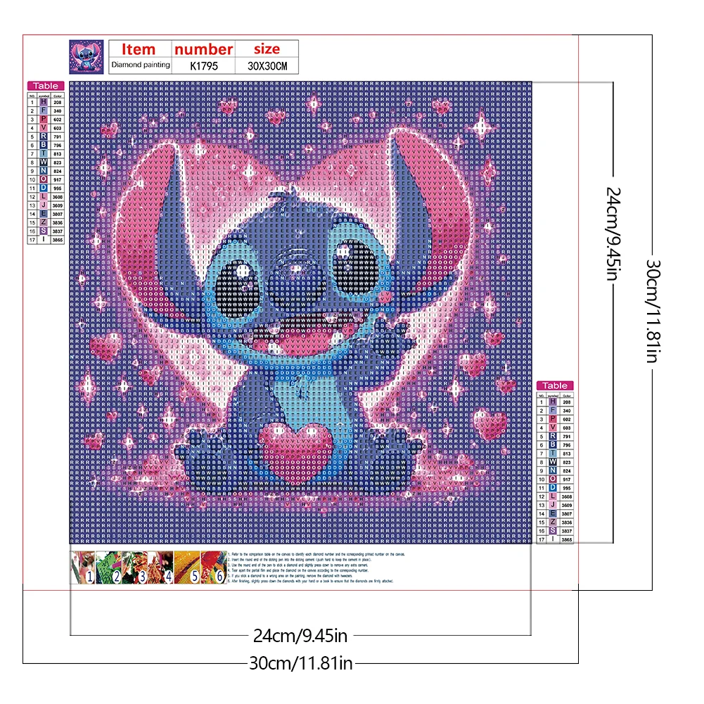 Diamond Painting - Full Round Drill - Stitch(Canvas|30*30cm)