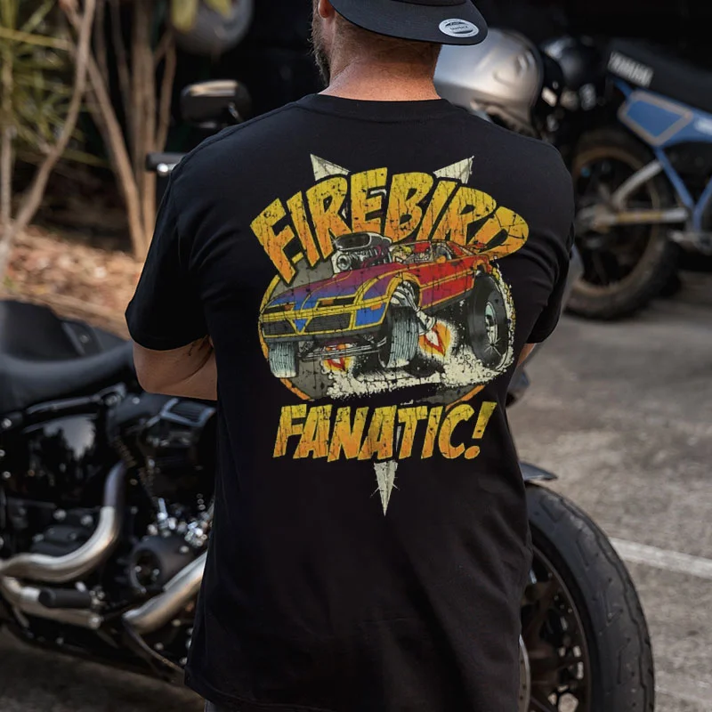 FIRE BIRD FANATIC Classic Car Print Men's T-shirt