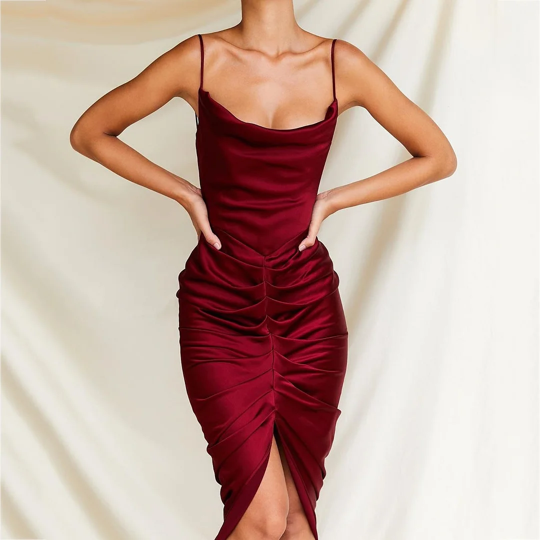 Lost in the Moment Pleated Midi Dress