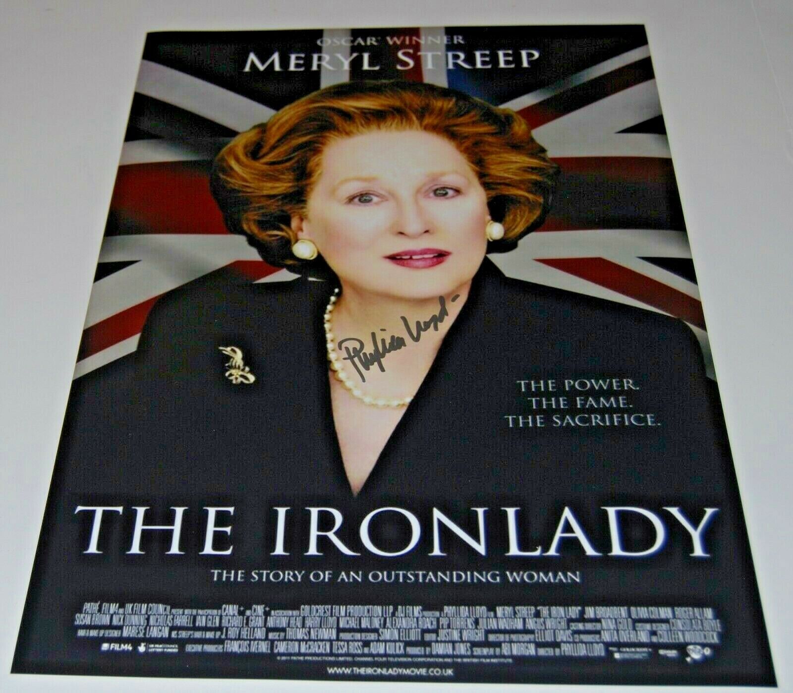 PHYLLIDA LLOYD signed (THE IRON LADY) 12X18 movie poster Photo Poster painting *PROOF* W/COA