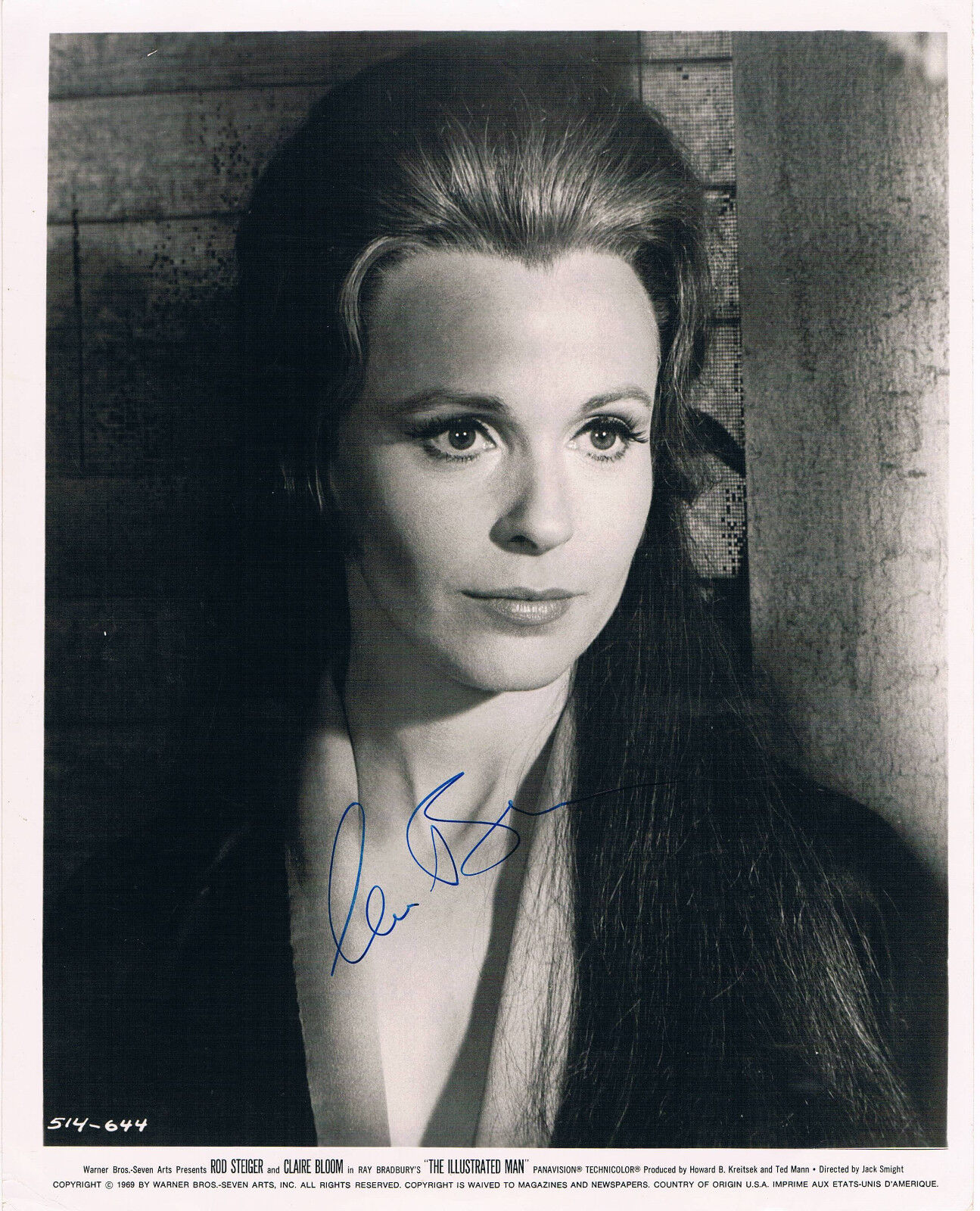 Claire Bloom 1931- genuine autograph signed 8x10