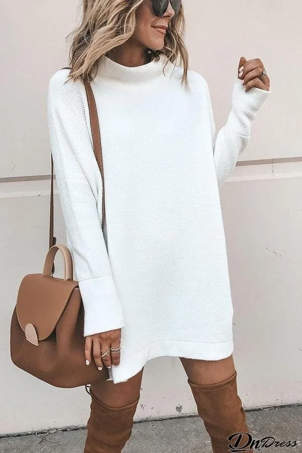 Come My Way Sweater Casual Dress