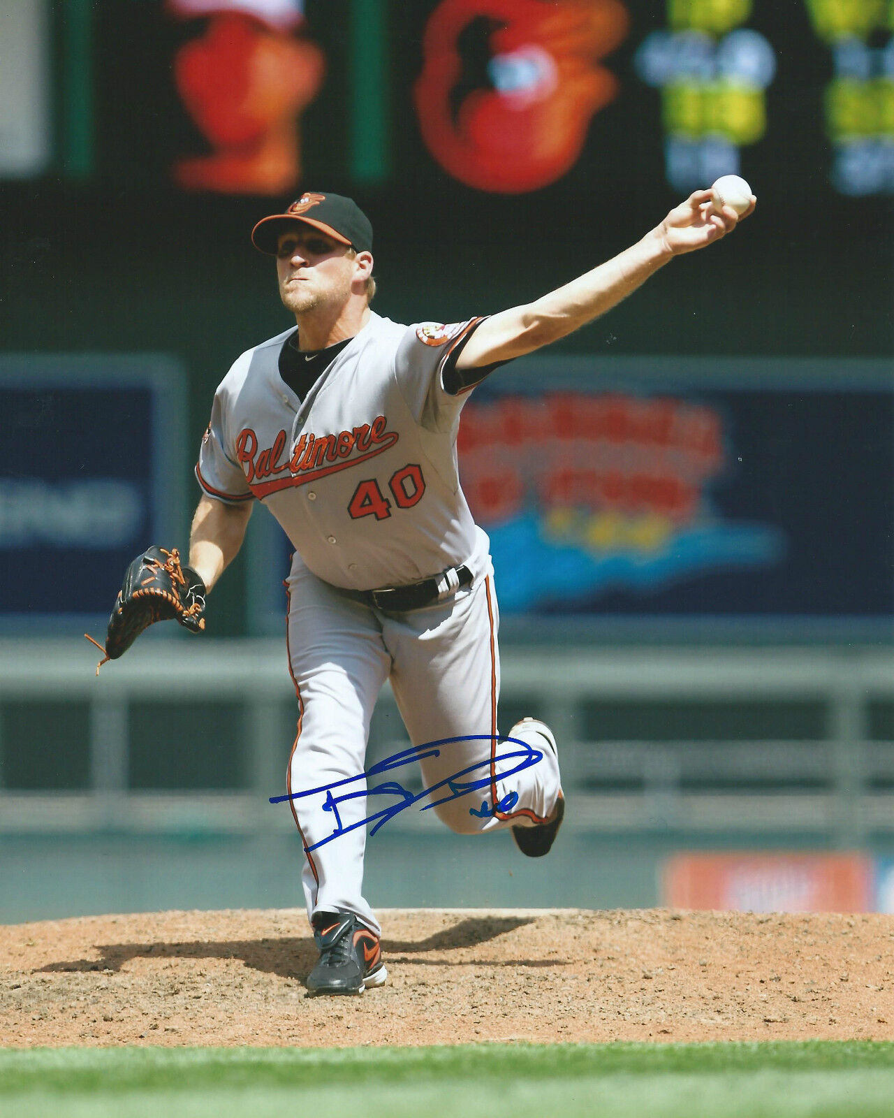 **GFA Baltimore Orioles *TROY PATTON* Signed 8x10 Photo Poster painting T4 COA**