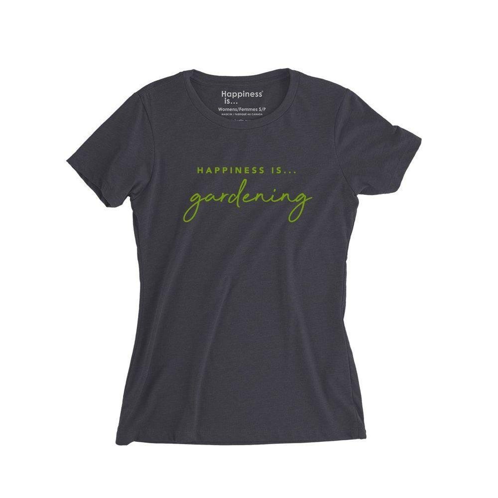 Women's Gardening T-Shirt, Vintage Black
