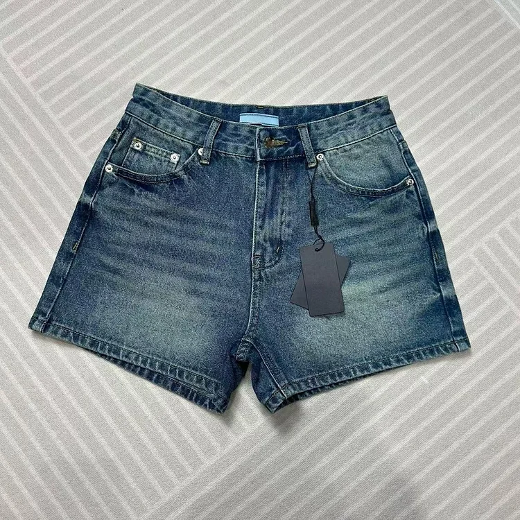 Sexy High-Waisted Slimming Denim Shorts Vintage Style Women's Summer New Arrival 