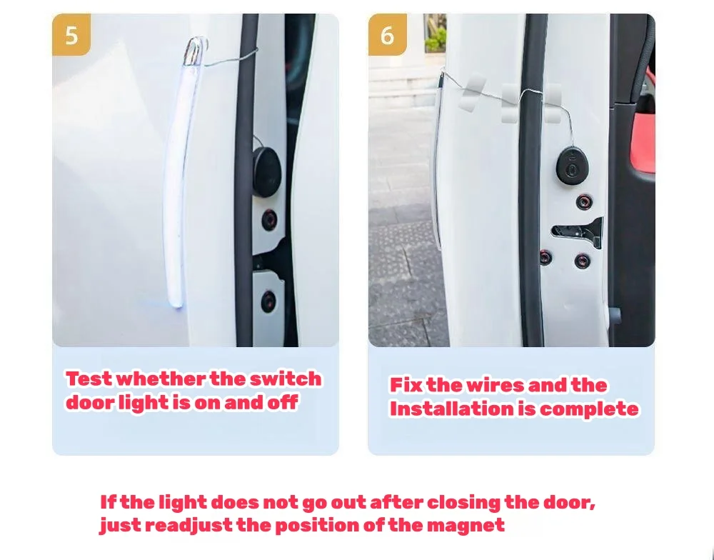Multi-function door anti-collision warning light