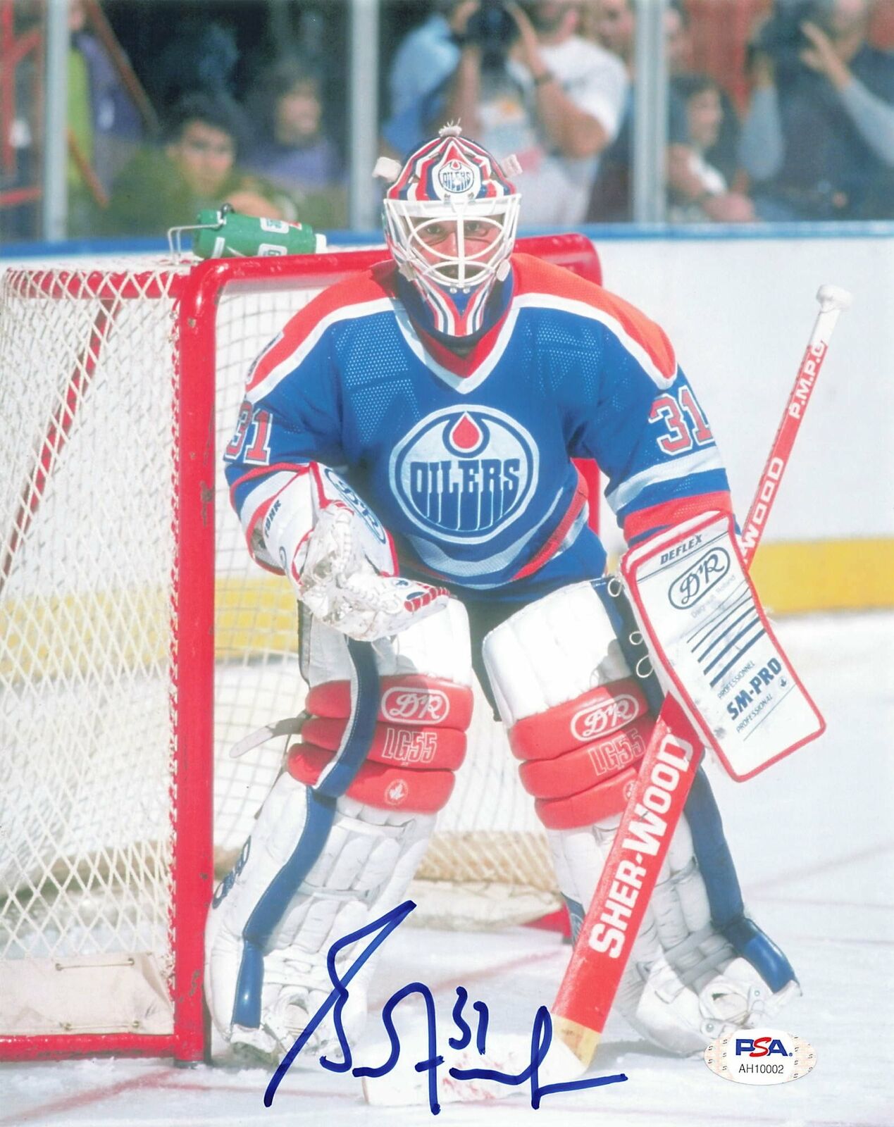 Grant Fuhr signed 8x10 Photo Poster painting PSA/DNA Edmonton Oilers Autographed