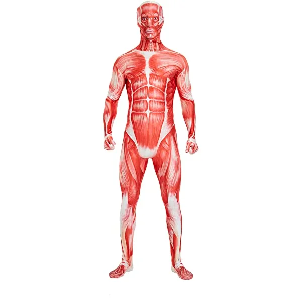 Full Bodysuit Unisex Spandex Stretch Adult Costume Zentai Disappearing Man Body Suit X-Large Black