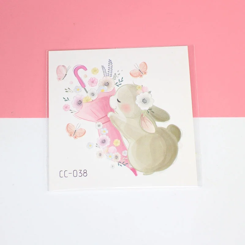 Cartoon Cat and Dog Face Stickers Tattoo Stickers Waterproof Girl/Child Cute Makeup Stickers Small Tattoo Pet Temporary Tattoos