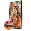 (40*75cm)DIY Full Round Drill Diamond Painting-Girl