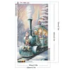Diamond Painting-DIY Full Round Drill Snow Train(40x70cm)
