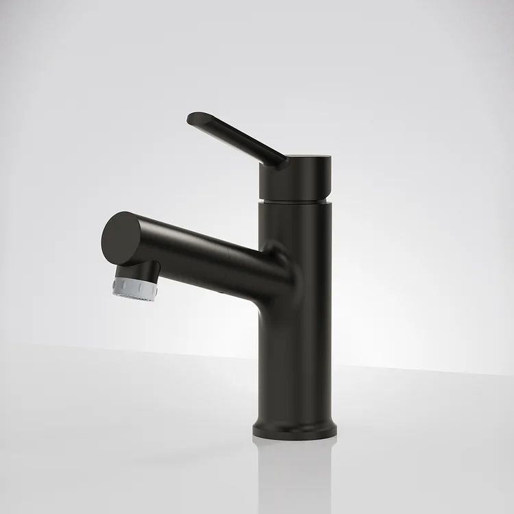 EVERSTEIN One Hole Bathroom Vessel Sink Faucet​ in Matte Black SFS-1181-BK