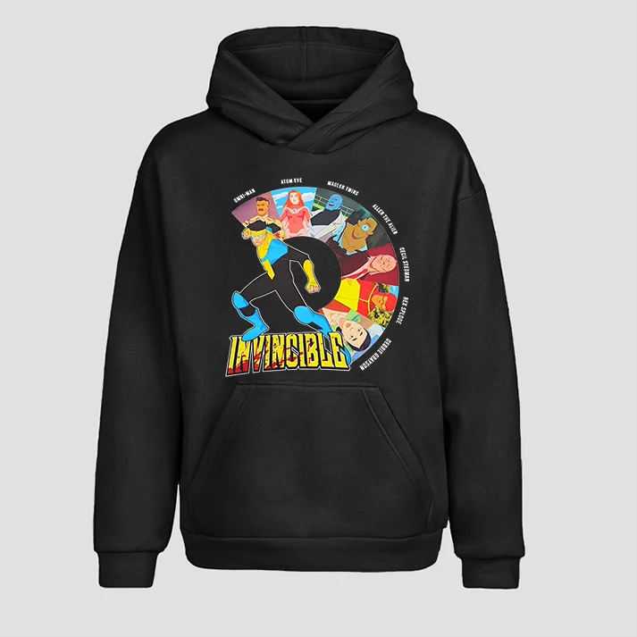 Invincible Printed Oversized Unisex Hoodie