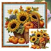 (Multi-Style) Harvest Basket-11CT Stamped Cross Stitch 40*40cm/15.75*15.75in
