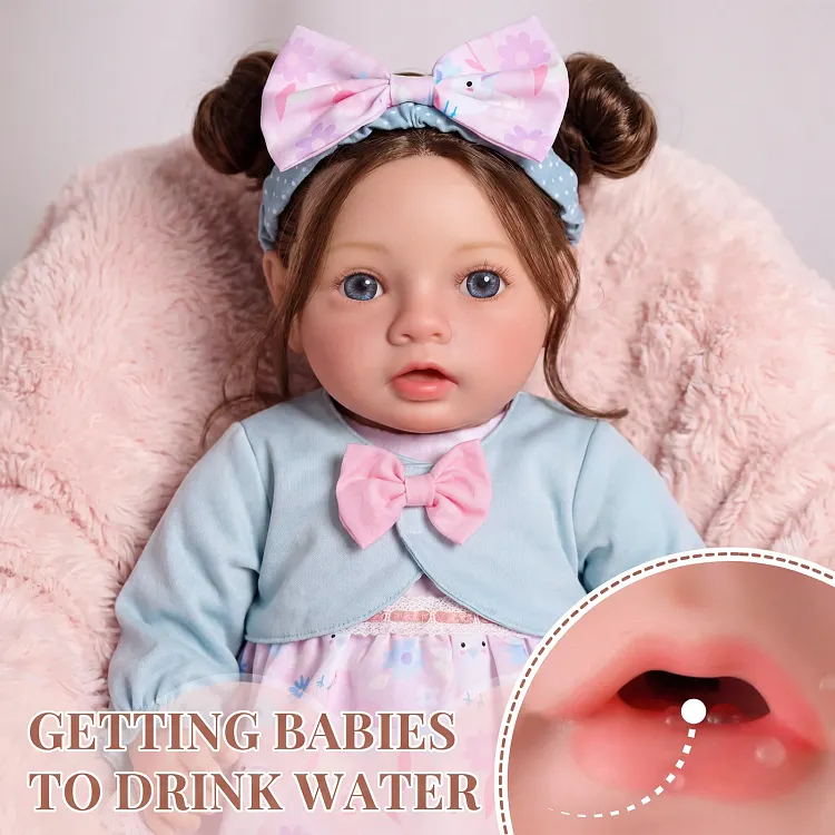 [Drink and Wet System]Babeside Quiet Daisy 20" Reborn Vinyl Baby Little Infant Girl Warm Partner