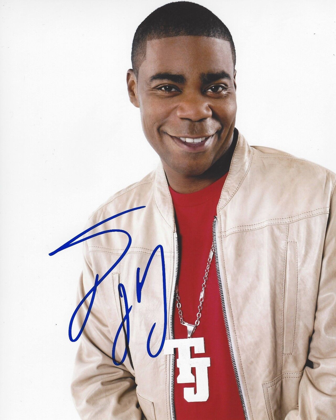 COMEDIAN TRACY MORGAN HAND SIGNED SNL 30 ROCK 8X10 Photo Poster painting B w/COA JORDAN NBC