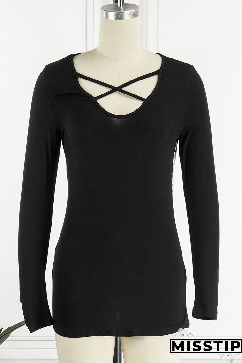 Grass Green Casual Print Patchwork Tops