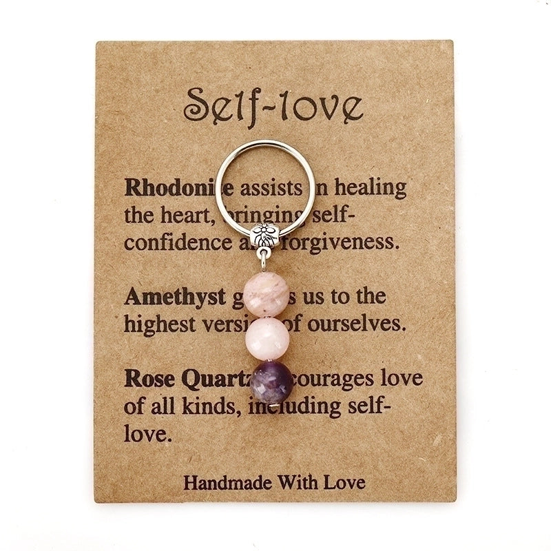 3 Pieces Minimalist Star Beaded Beaded Keychain