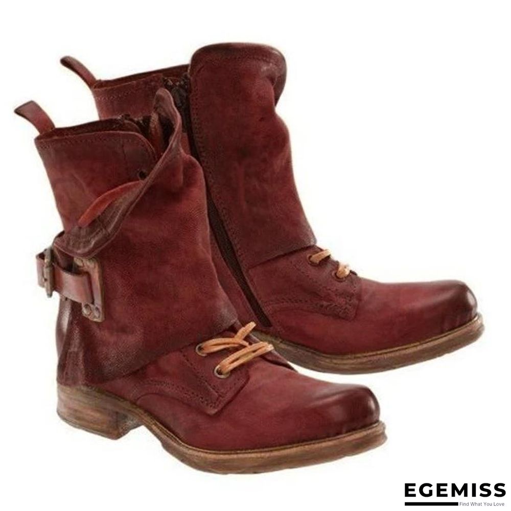 Casual Flat Heel Outdoor Boots | EGEMISS