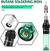 4 in 1 Portable Soldering Iron Kit,Cordless Refillable Gases Soldering Iron Pen Kit,Butane Welding Pen Burner Blow Torch,with Temperature Adjustment Function,Electronic Product Home DIY Repair Tool.