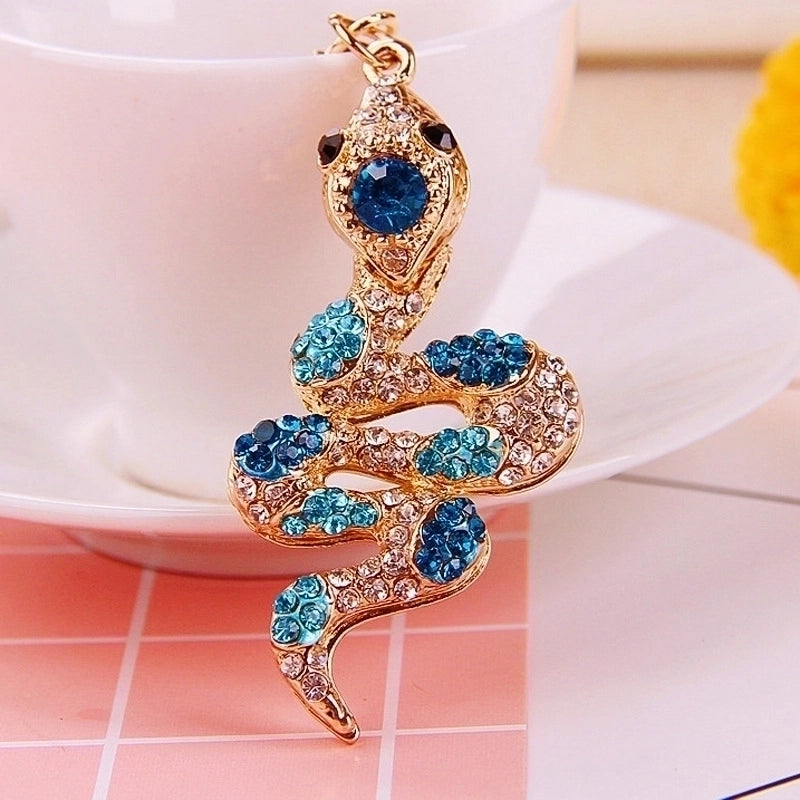 Cute Color Block Alloy Inlay Rhinestones Women's Keychain