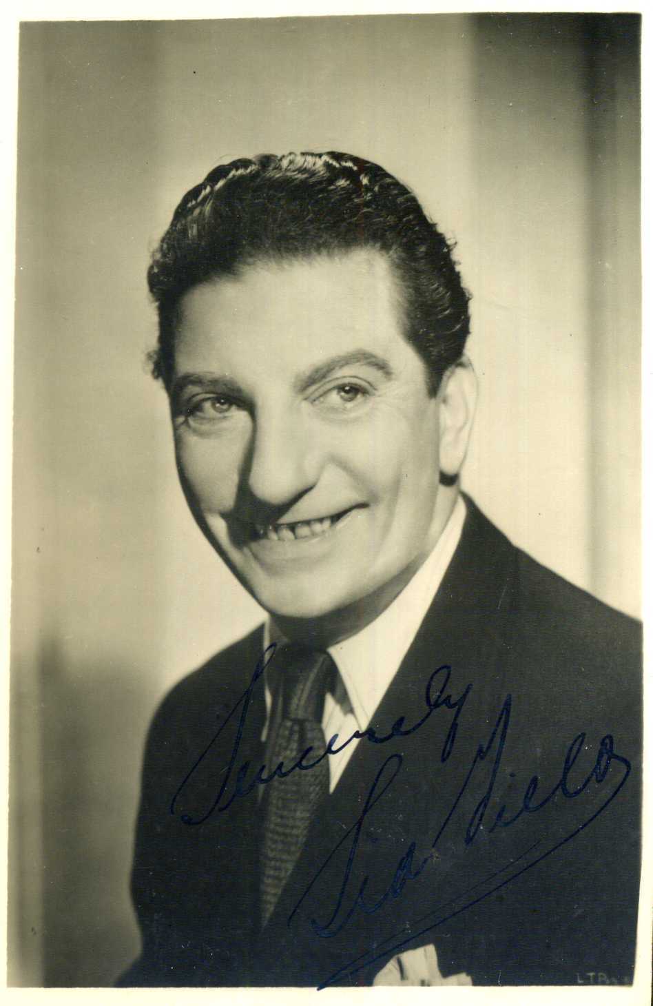 SID FIELD Signed Photo Poster paintinggraph - Stage Actor / Comedian 1940s - preprint