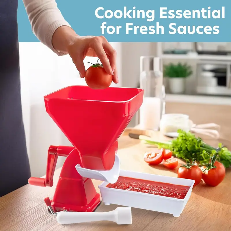tomato strainer juices w no peeling deseeding or necessary suction cup homemade pasta fresh salsa potato puree maker must have canning supplies details 0