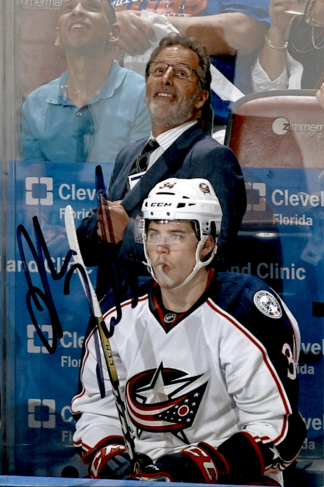 John Tortorella SIGNED autographed 4x6 Photo Poster painting COLUMBUS BLUE JACKETS COACH