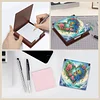 Wooden DIY Flower Parrot Diamond Painting Kit Note Box with 160 Papers Gifts