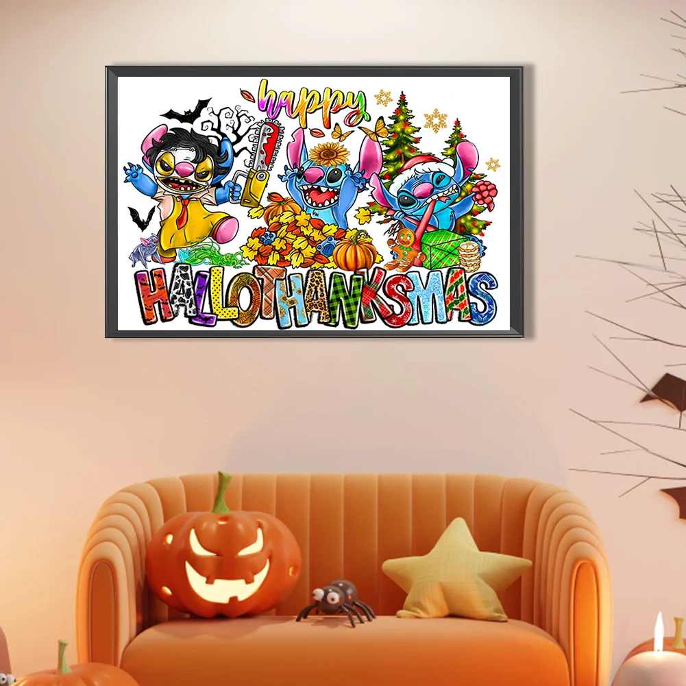 Full Round Diamond Painting 40*60cm - Stitch