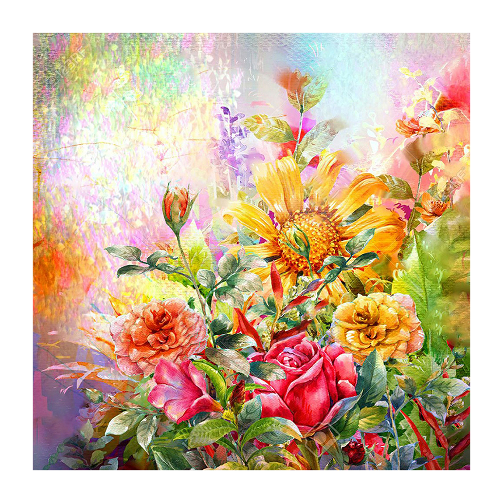 

Flower - Round Drill Diamond Painting - 40*40CM, 501 Original