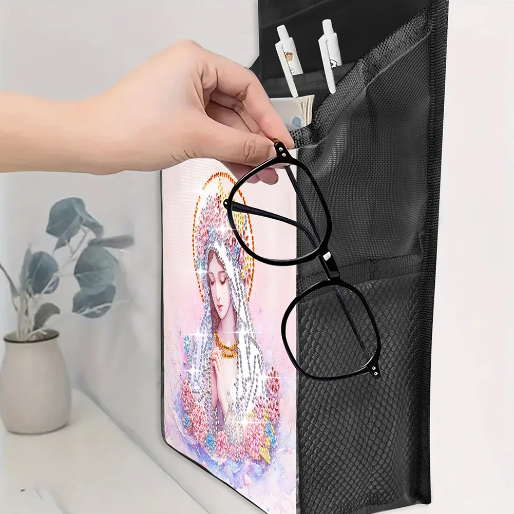 DIY Holy Mother Diamond Painting Storage Bag Diamond Art Sundries Holder Bag