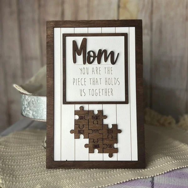  Personalized Wooden Puzzle Sign