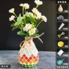 Wooden Vase Solid Mosaic Art Handmade Pasting Material Pack DIY Creative Decoration Kit